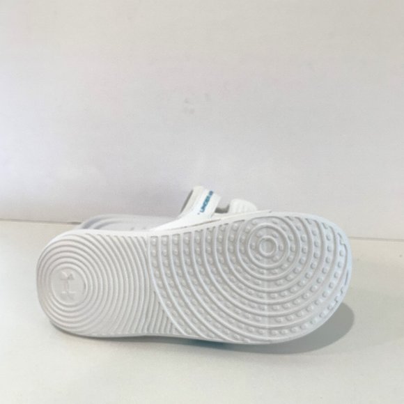 Under Armour Ansa Studio Slides Sandals Slip On Straps Gray Mist Size 7 NEW - Picture 6 of 7